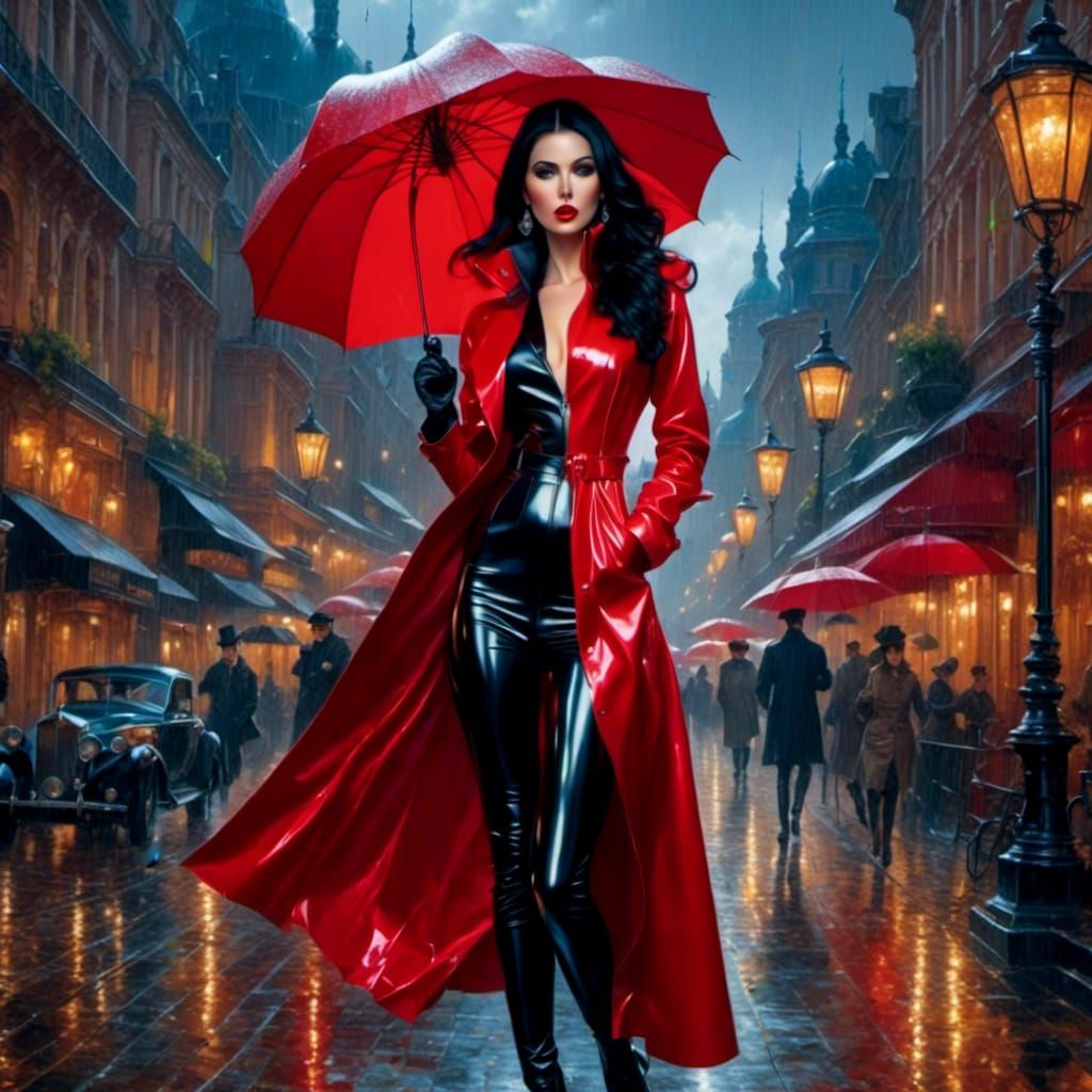 <lora:The shine of latex:1.0>