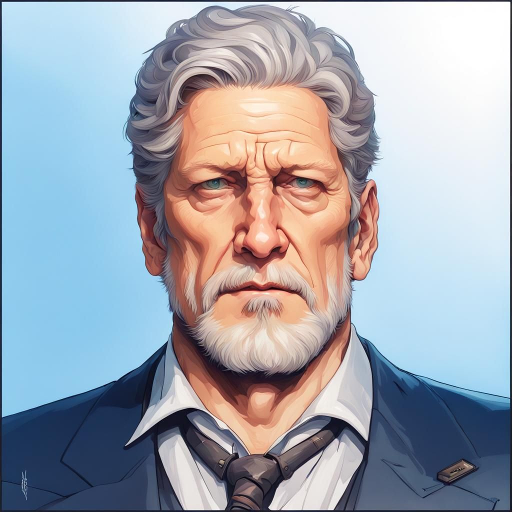 Jim Houseman Portrait in Greg Rutkowski Style