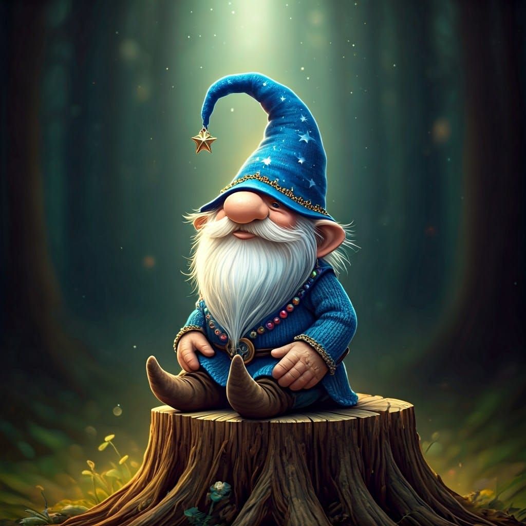 Enchanted Forest Gnomes in Whimsical Fantasy Art