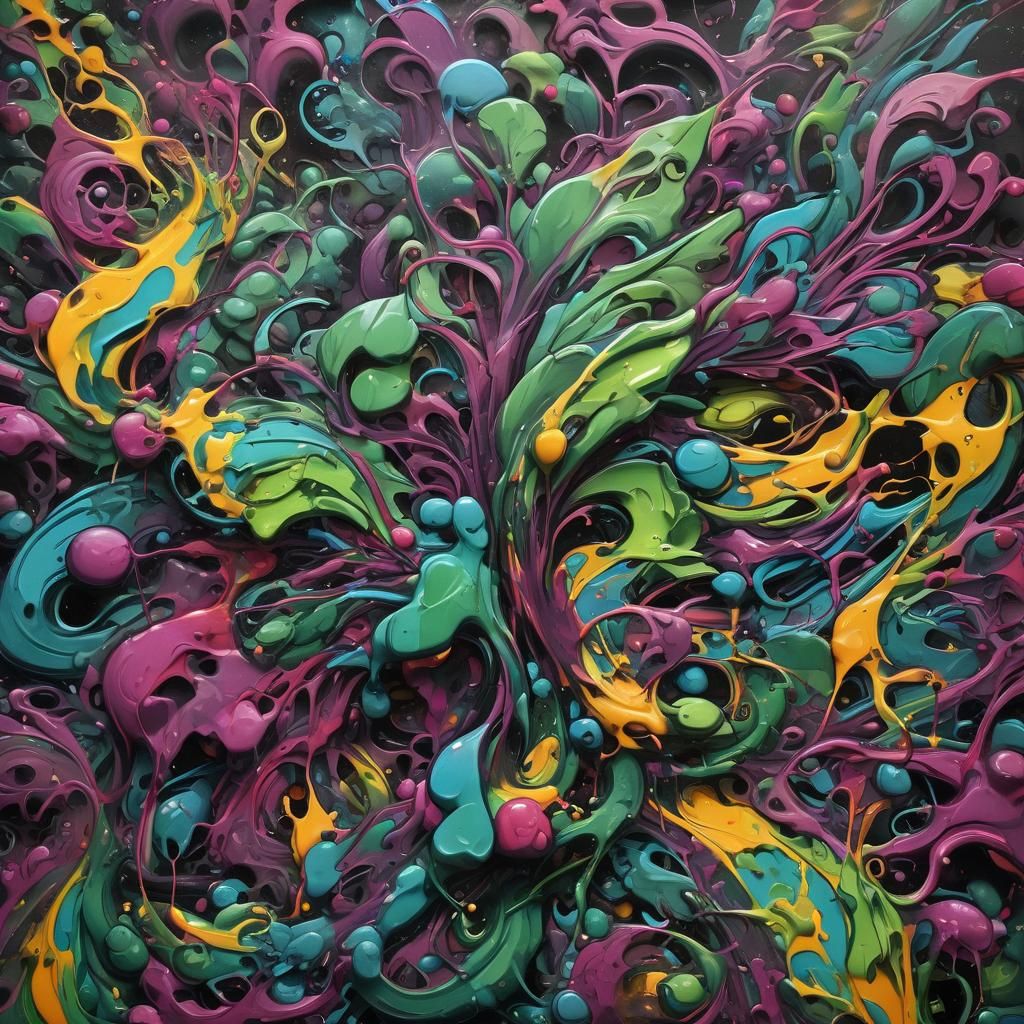 Colorful Sorrel Graffiti Art in Street Style