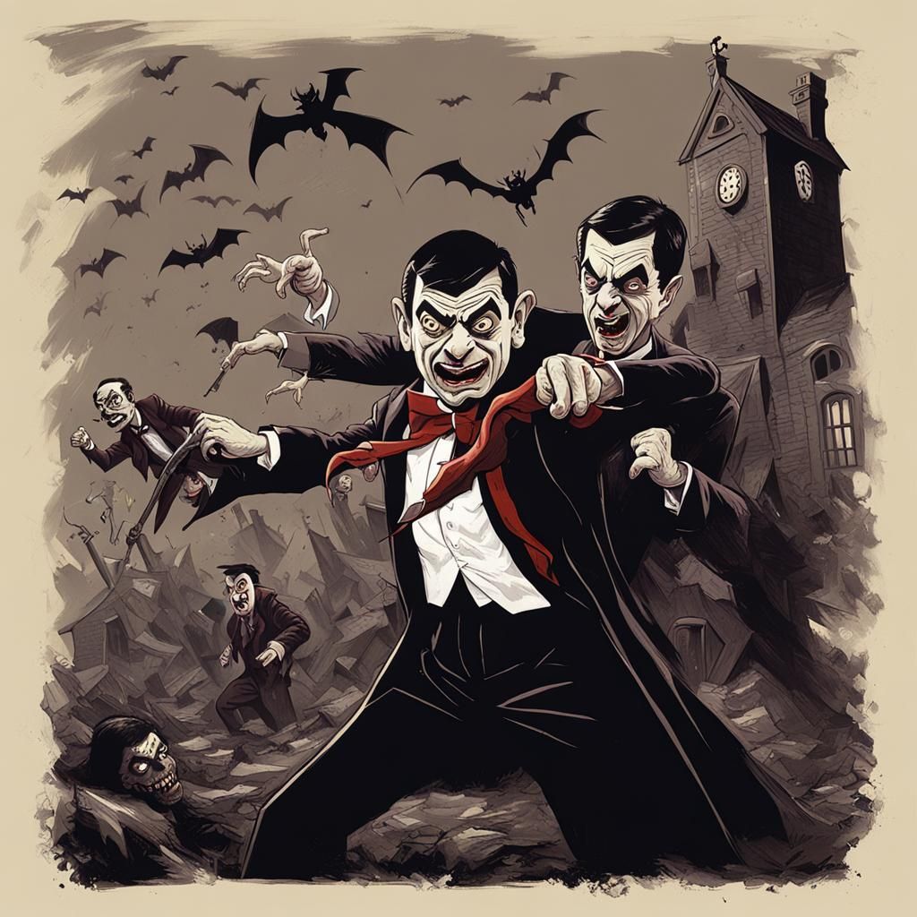 Mr. Bean's Sinister Fight Against Vampires