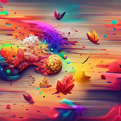 Abstract Colorful Explosion