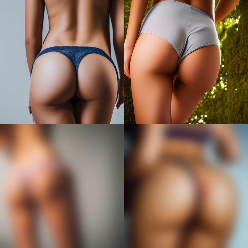 Woman's Buttocks in Underwear: Professional Photography