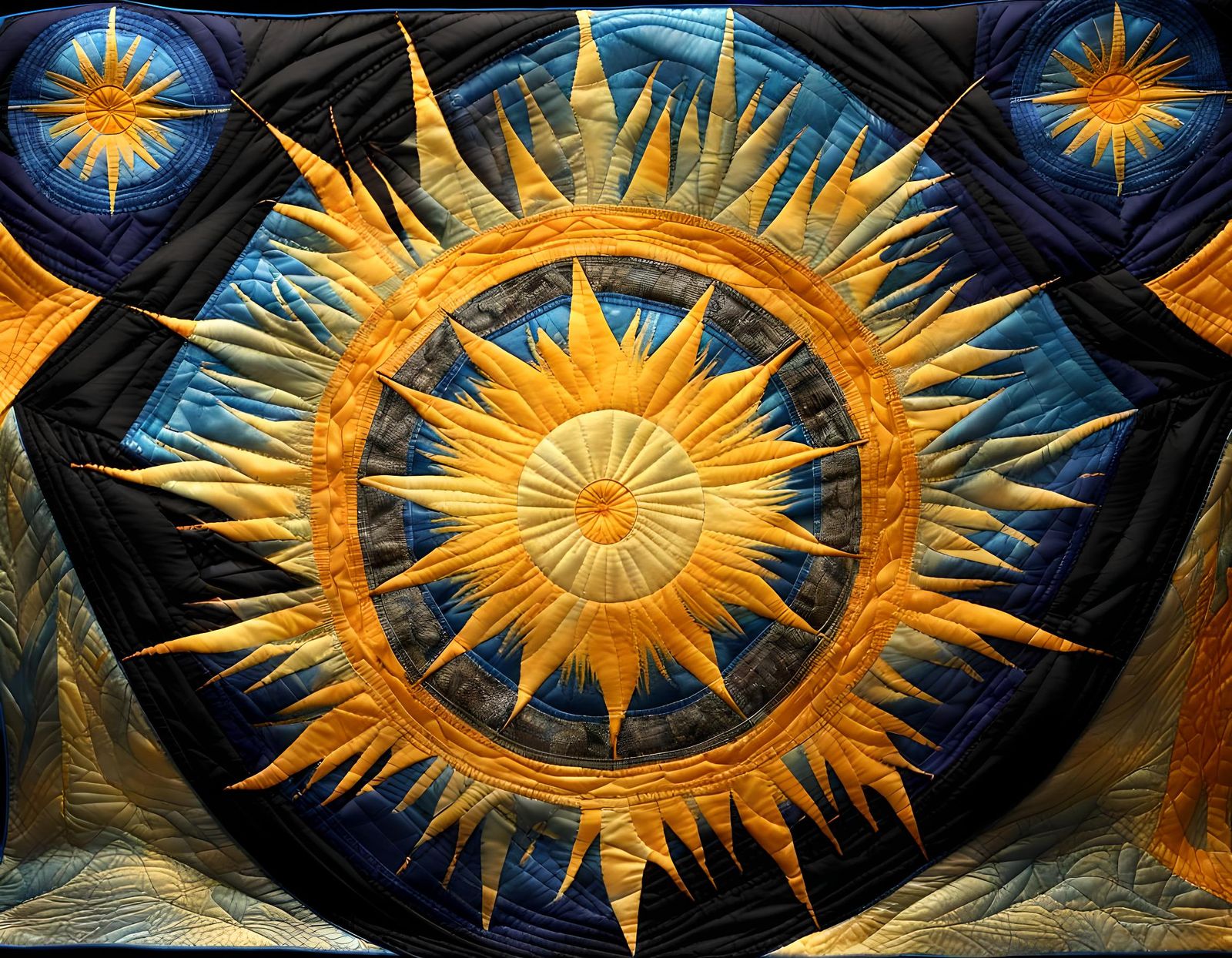 Andromorphic Shadow Being: Quilted Ice Sun Soul