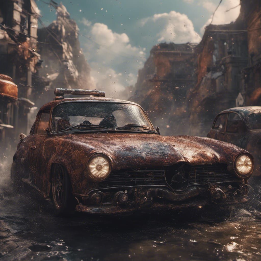 Car Drifting: Detailed Matte Painting in Unreal Engine