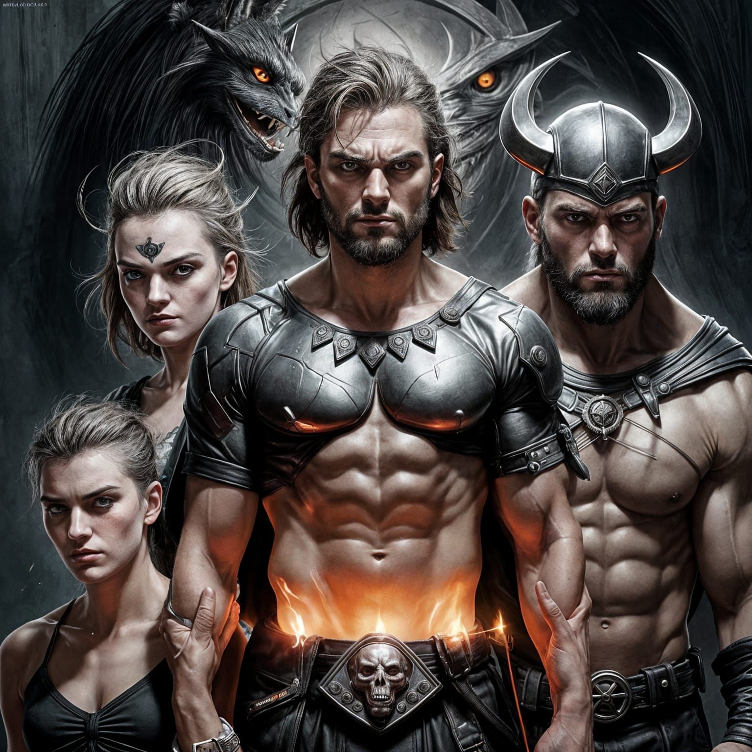 Women Outsmarting Aggressive Men in a Dark, Gothic, Comic Go...