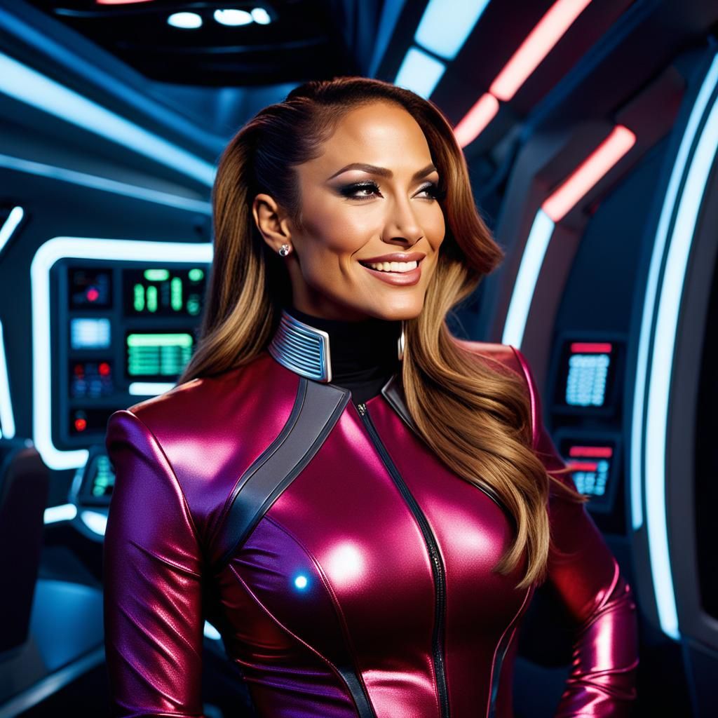 Star Trek: Deep Space 12 starring Jennifer Lopez as Commander Rose Perreira (series)