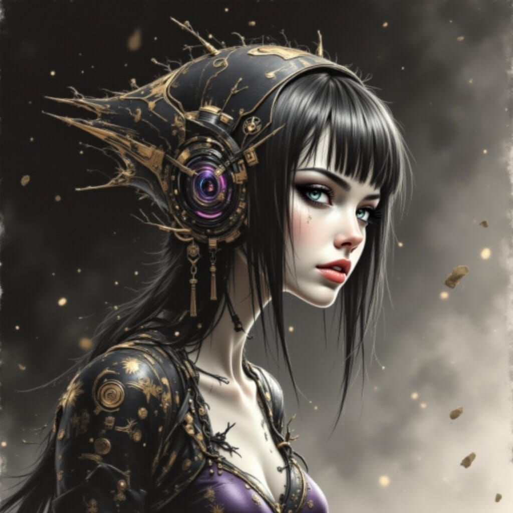 Shin Megami Tensei Protagonist in Gothic City