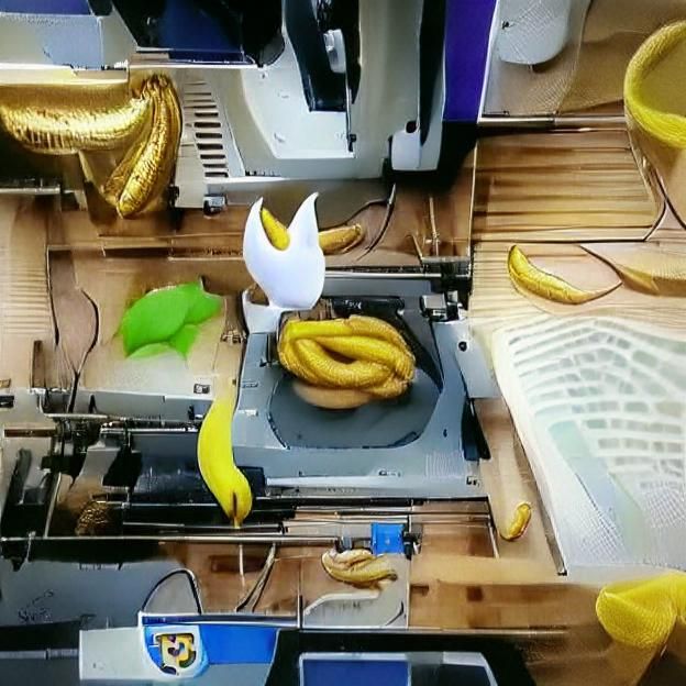 3D Printed Banana Generated by AI