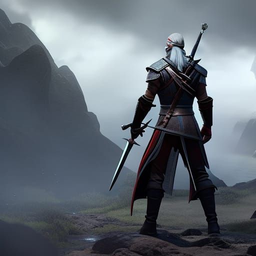 Dark Fantasy Witcher Concept Art in 8k Resolution