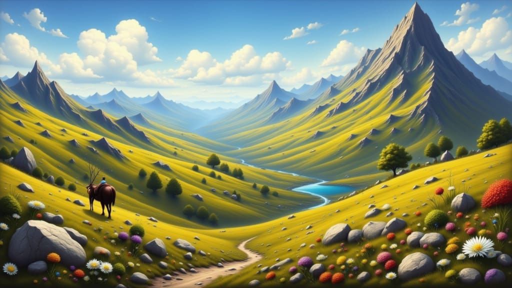 AI Generated Landscape with MixC LoRA Model