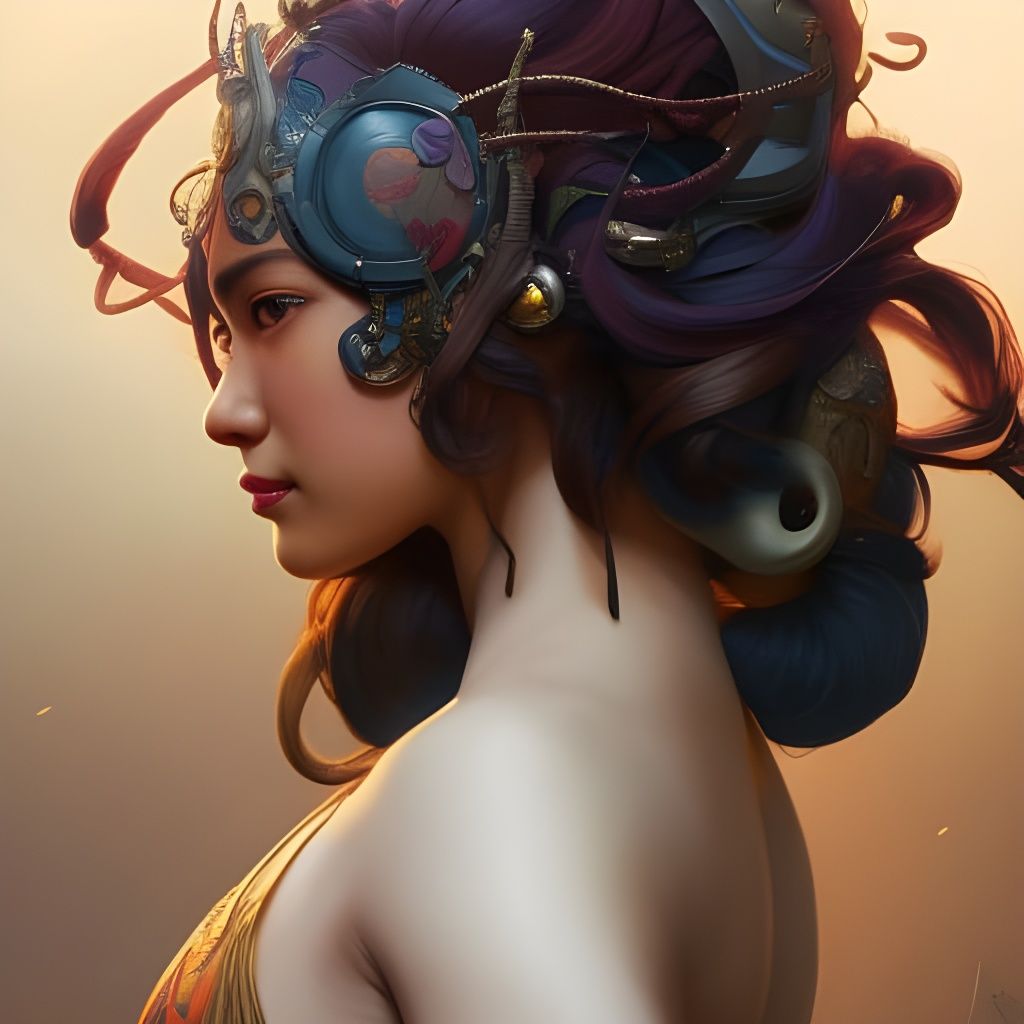 Detailed Portrait with Dynamic Lighting