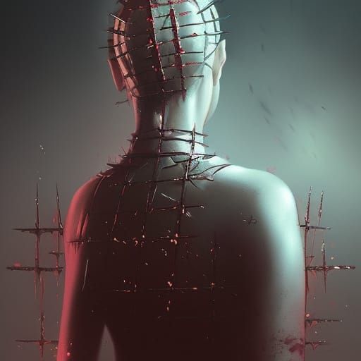 Hyperdetailed Female Hellraiser in Dark Fantasy Art