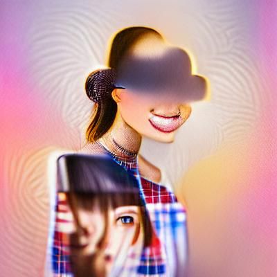 Vibrant Portrait of a Modern Young Woman