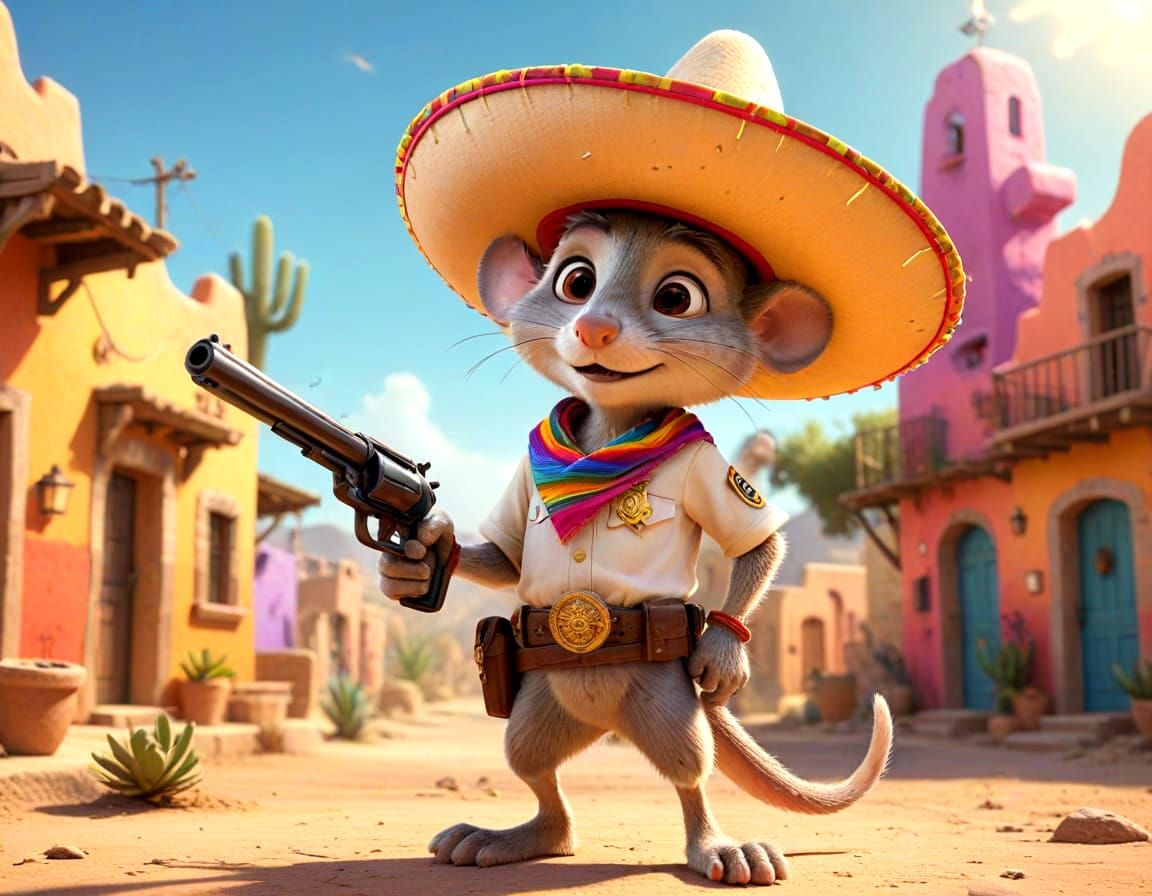Speedy Gonzales mexican sheriff mouse