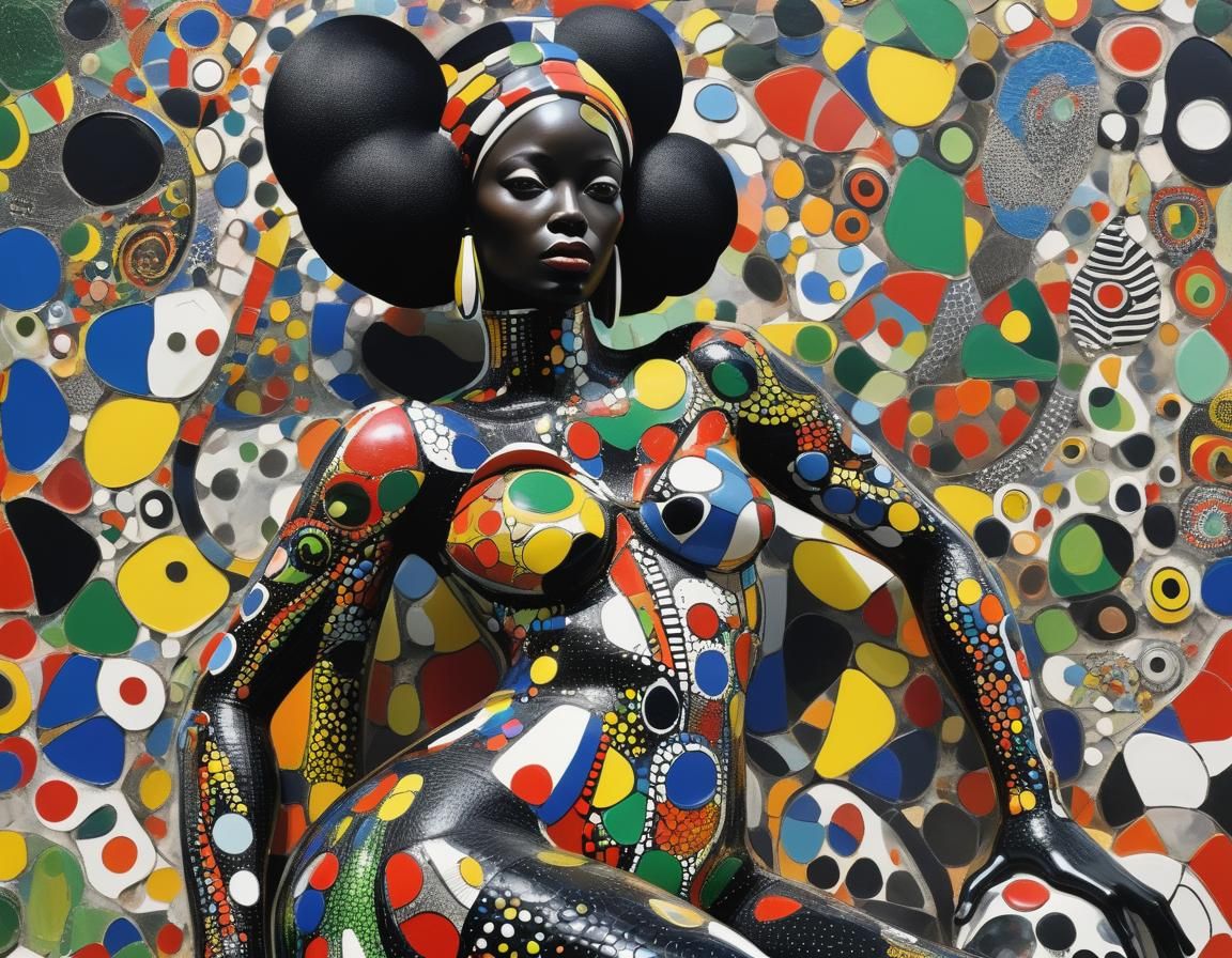 Black Women in Niki de Saint Phalle Style