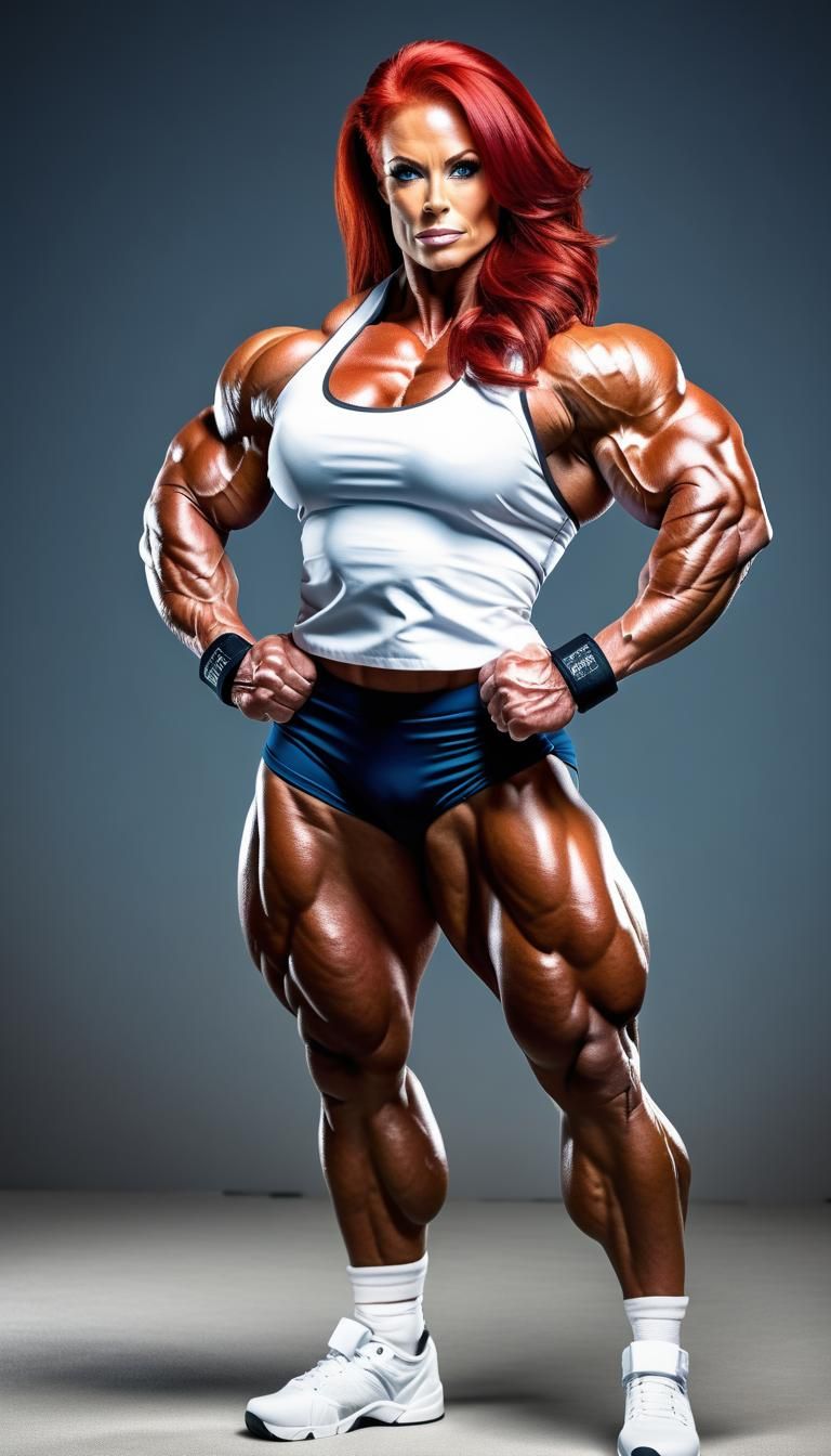 Red-Haired Bodybuilder: A Nurse's Strength