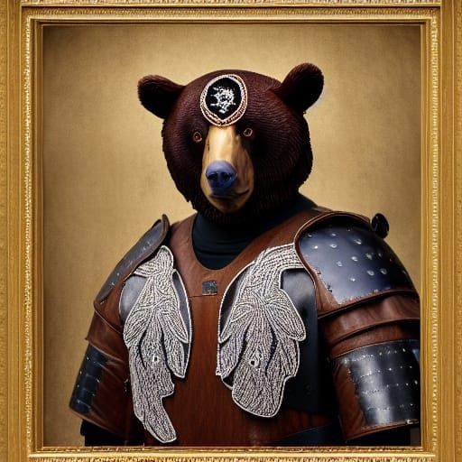 Medieval Huntsman in Vibrant High Fantasy Style