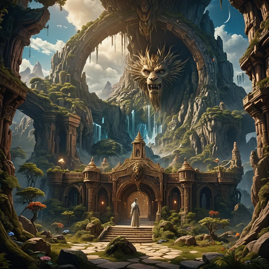 Fantastical NeverEnding Story Matte Painting