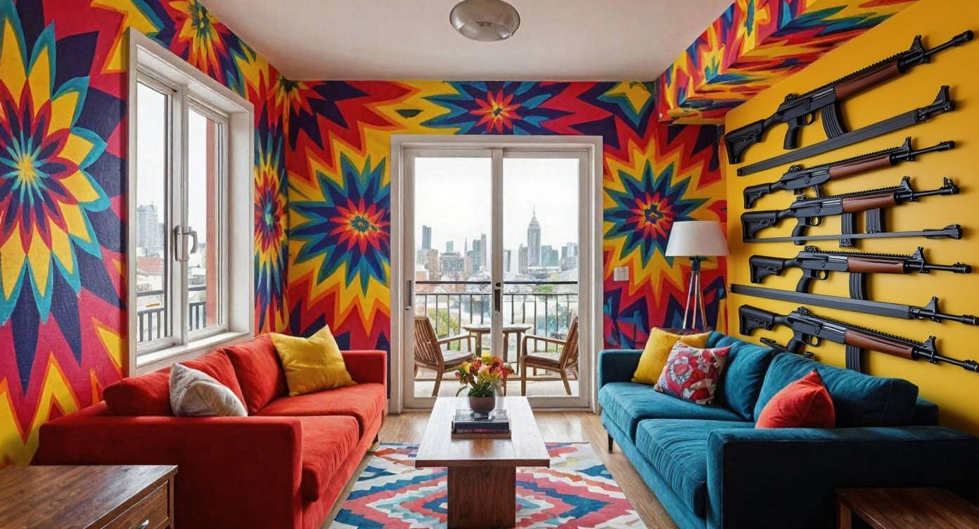 Architectural plan for a floor of tiny one room apartments w...