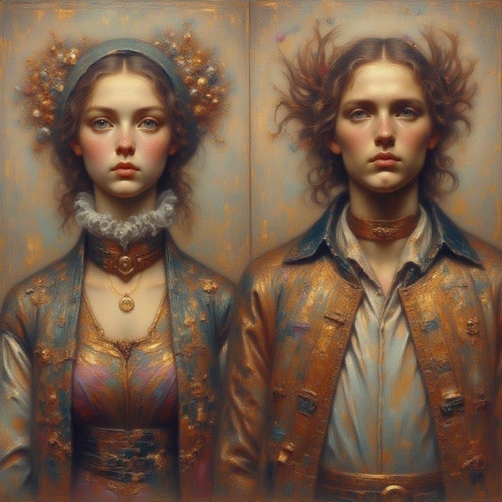 Man Crowned with Golden Leaves