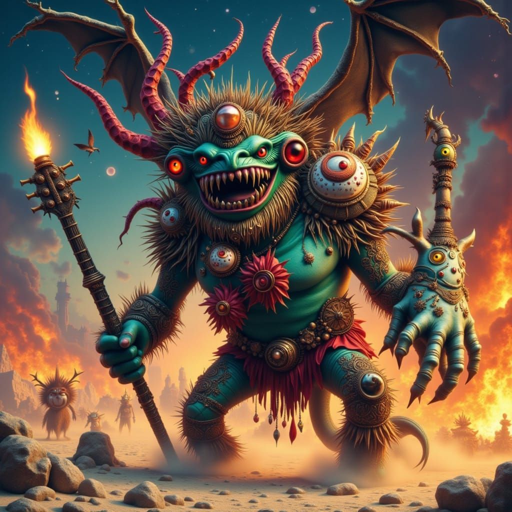 Rock Monsters at Burning Man Festival