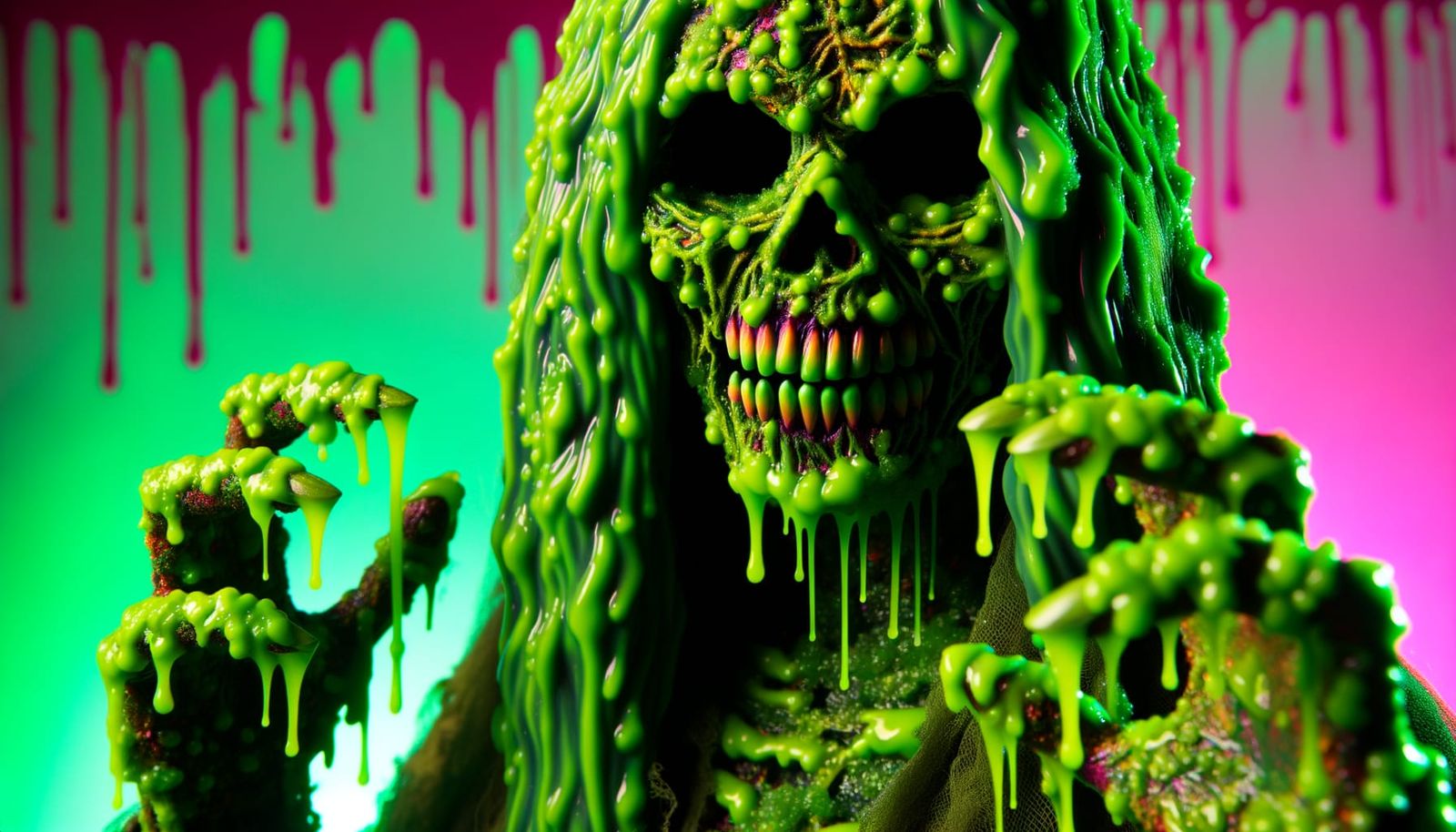 Scary Slime Monster Girl: A Green Depiction