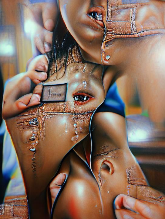Hyperrealistic 3D Painting of Apology and Addiction