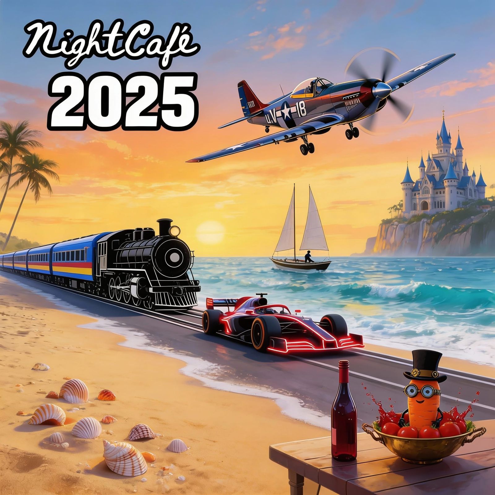 AI Art Collage: NightCafe Creations of 2025