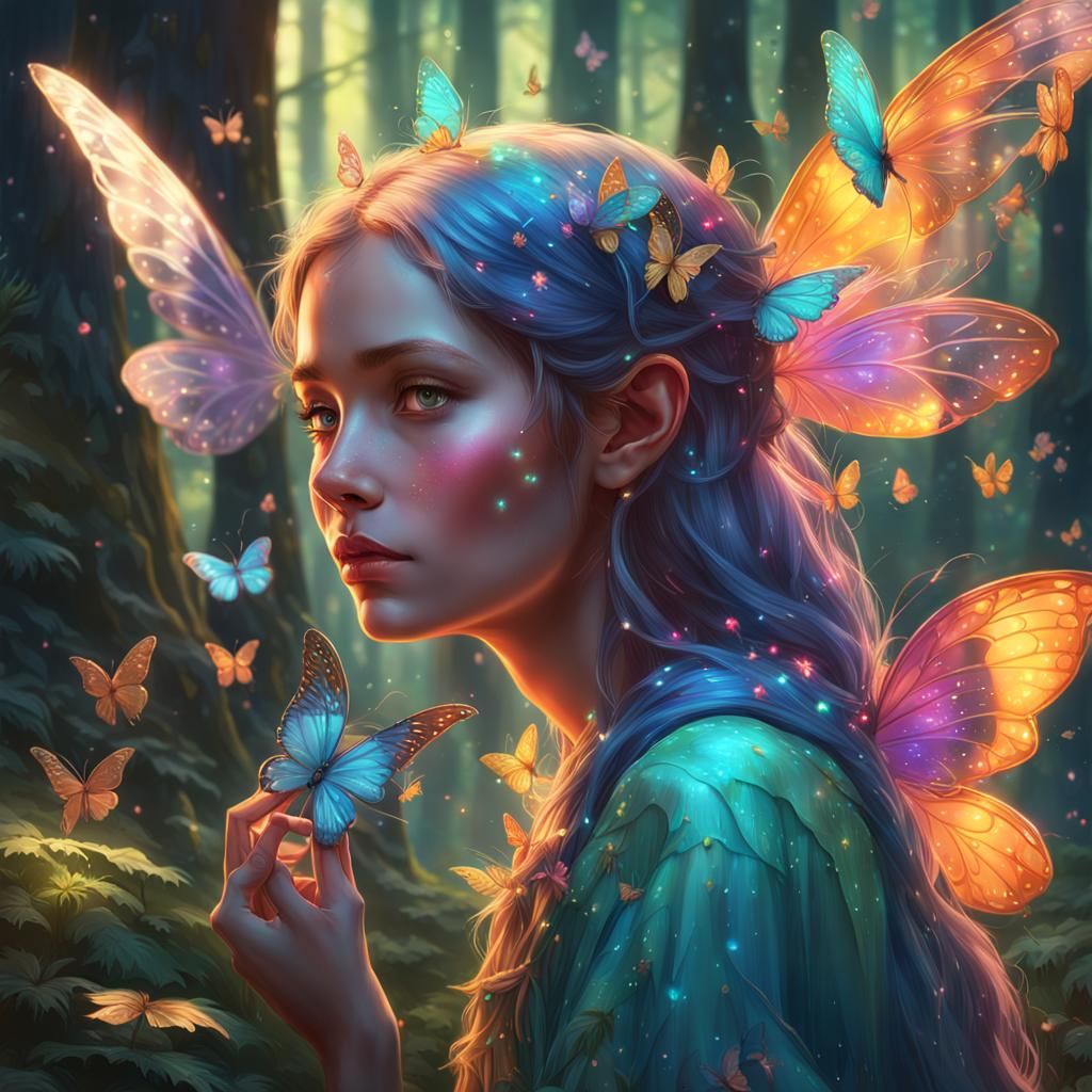 A beautiful fairy mother
