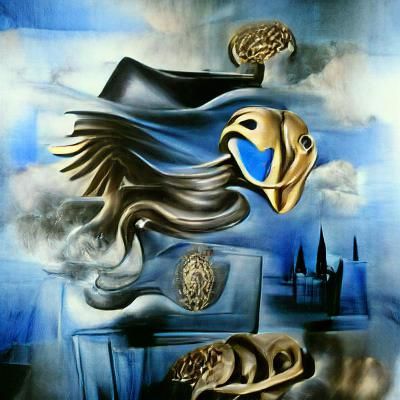 Surreal Portrait in Salvador Dali Style
