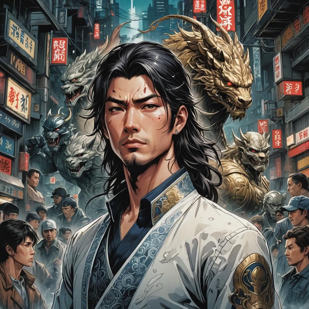 Kiryu Setsuna Portrait in Comic Book Style