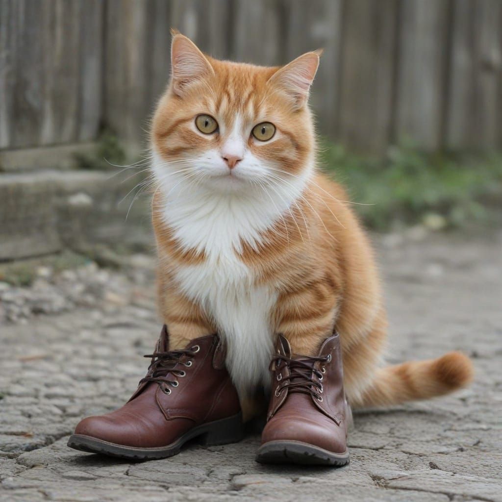 Feline Cowboy in Boots