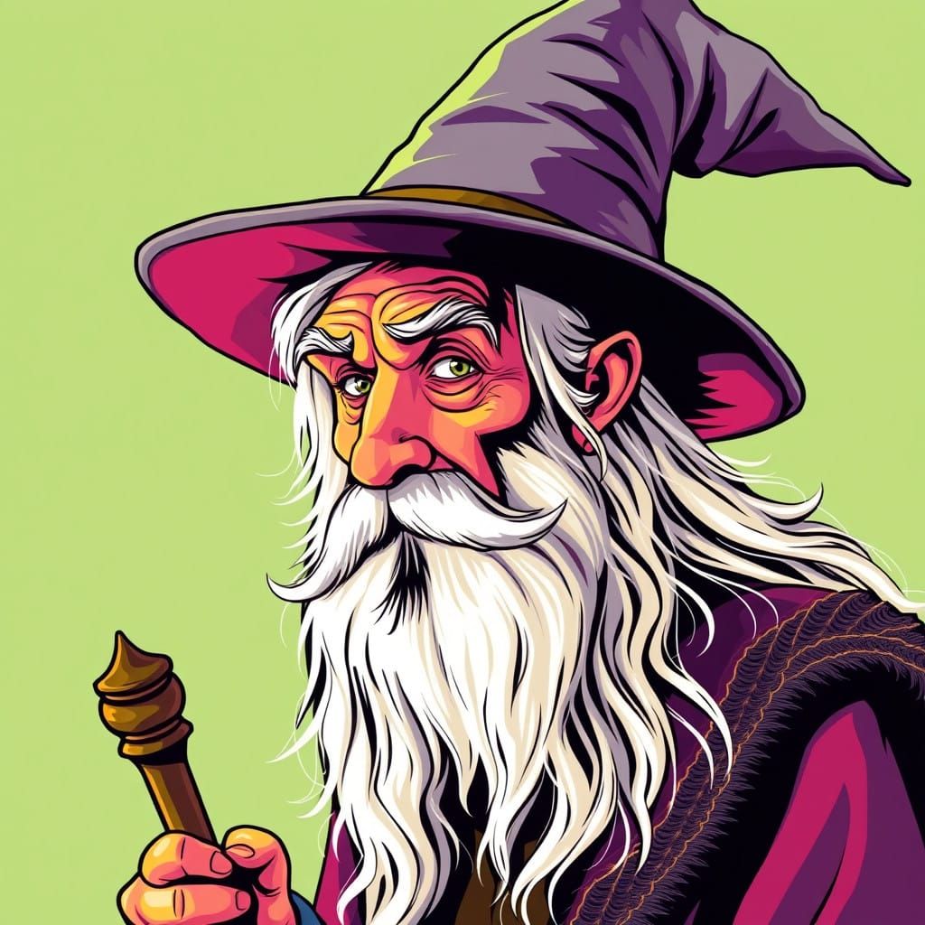 Cartoon Gandalf 1