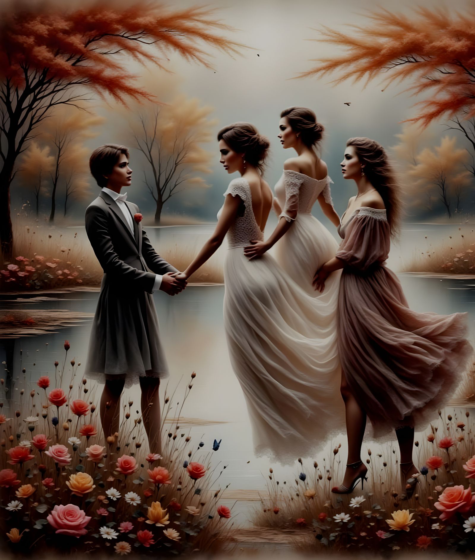 Amorous Romantic Trio