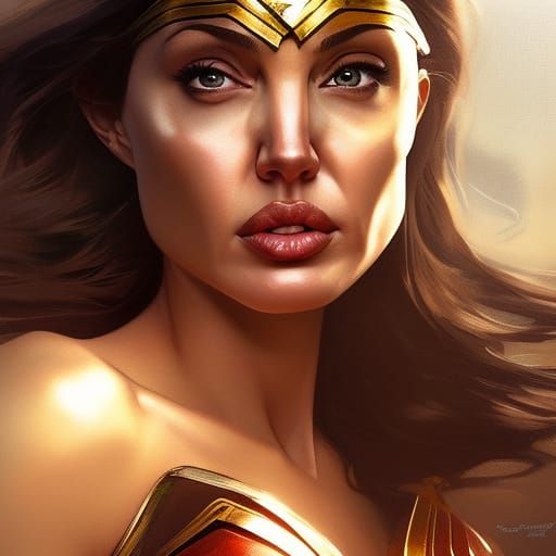 angelina jolie as Wonder Woman
