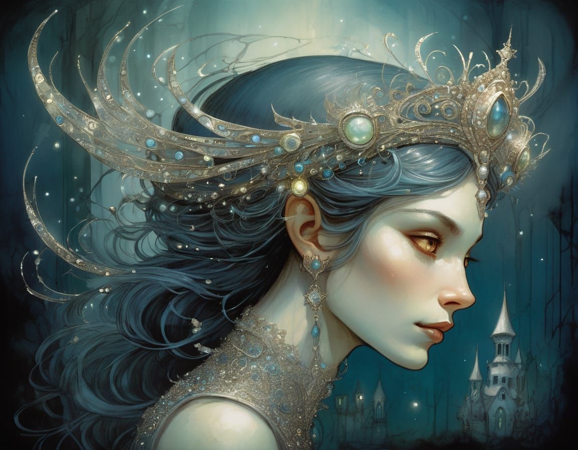 Otherworldly Sparkling Tiara on Magical Woman