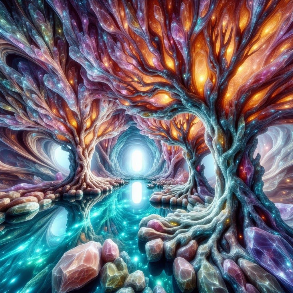 Life's Journey in Crystal