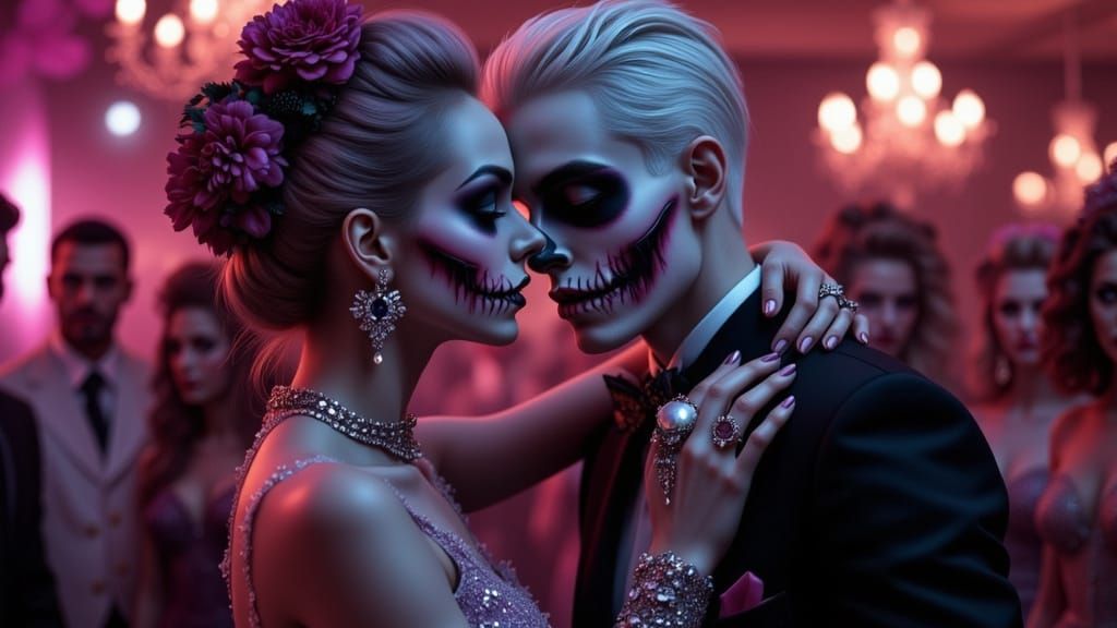 Zombie Prom Night in Gothic High Fashion Style