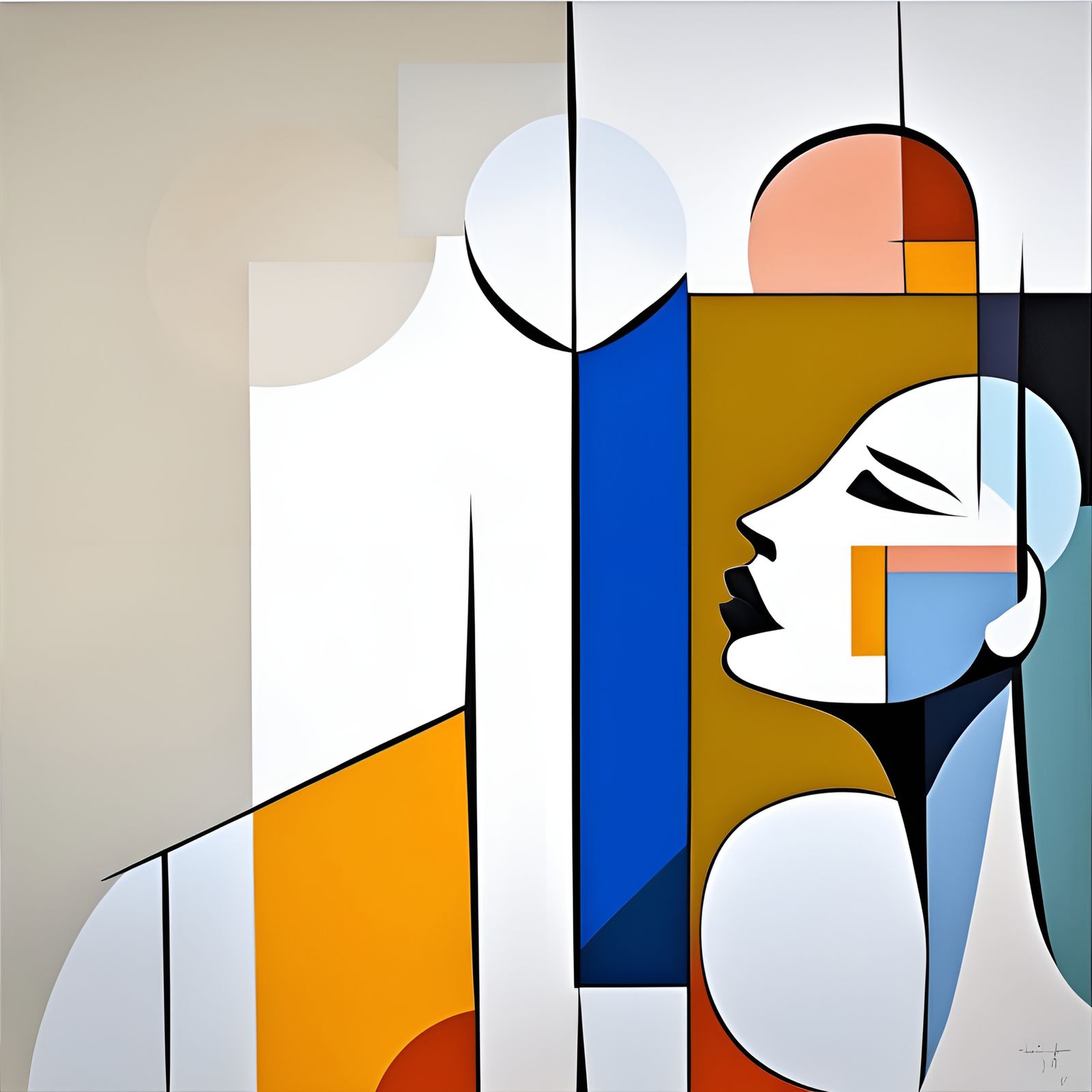 "Harmonious Abstraction: Geometric Minimalism"