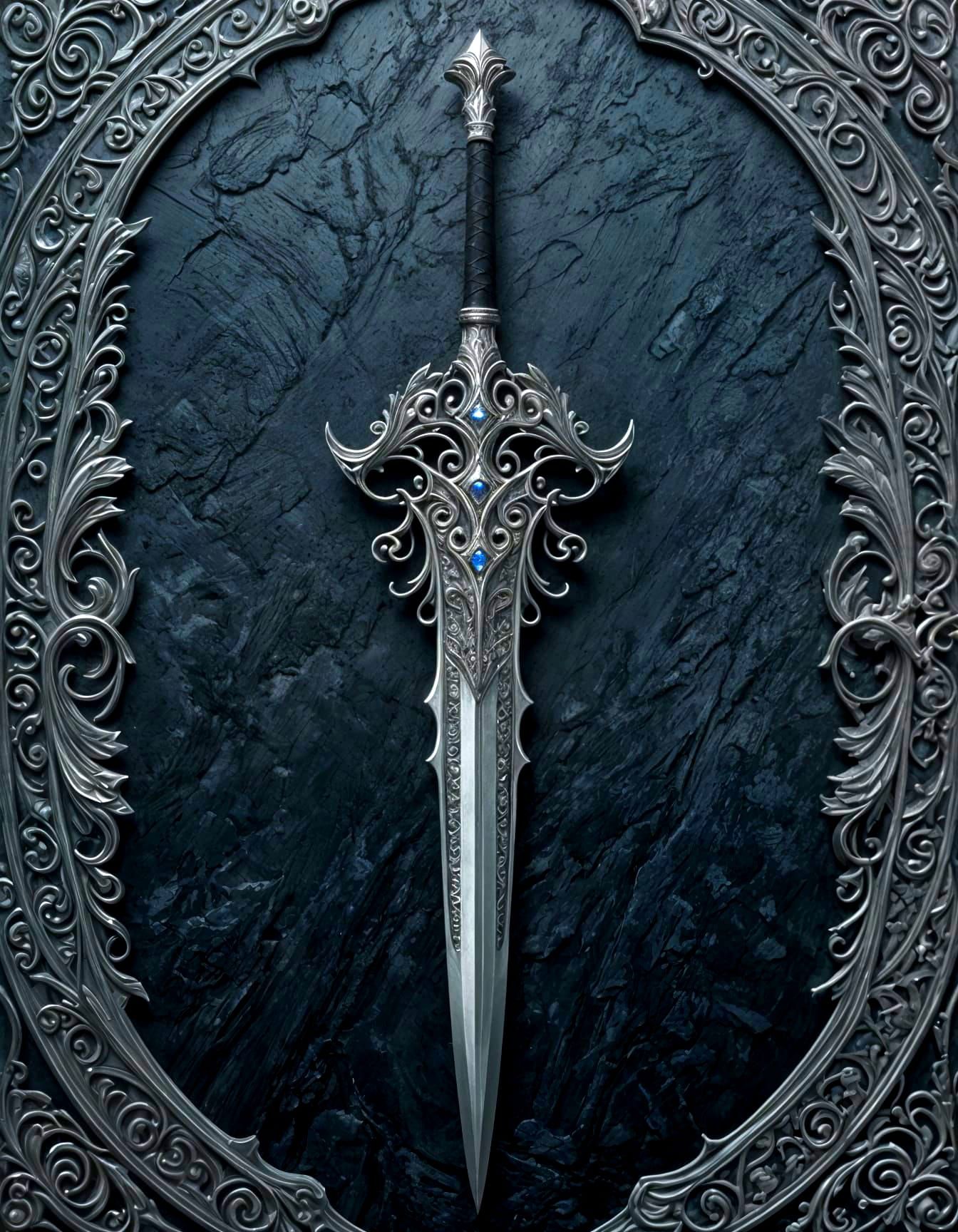 Elven Royal Greatsword with Silver Blade