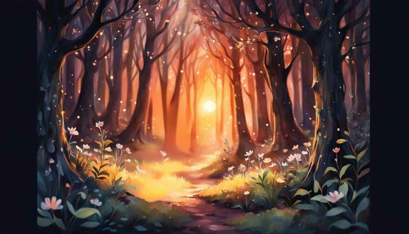 Enchanting Children's Storybook Illustration in Watercolour