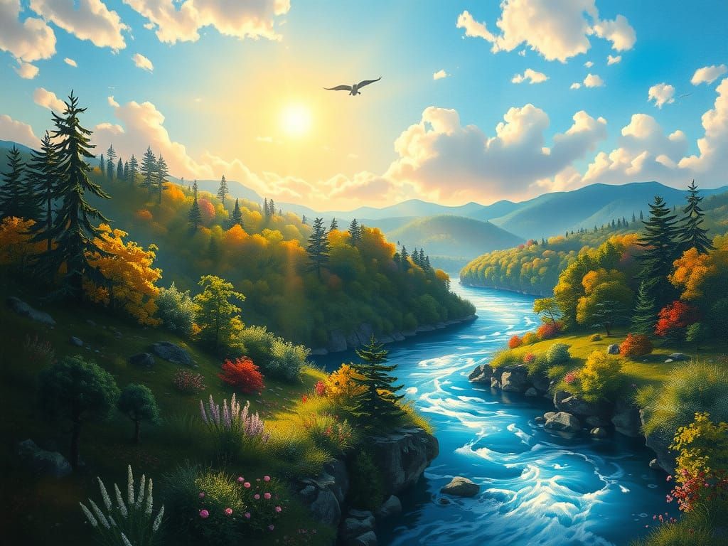 Vibrant Earth: Oil Painting Inspired by Impressionism