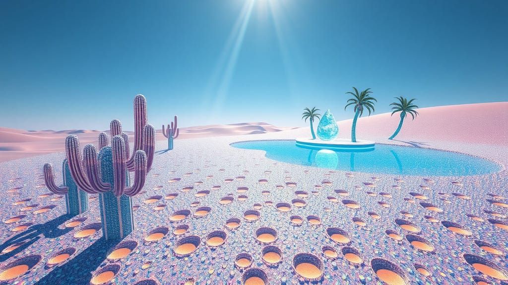 Surreal Desert Landscape in Ultra-High-Definition