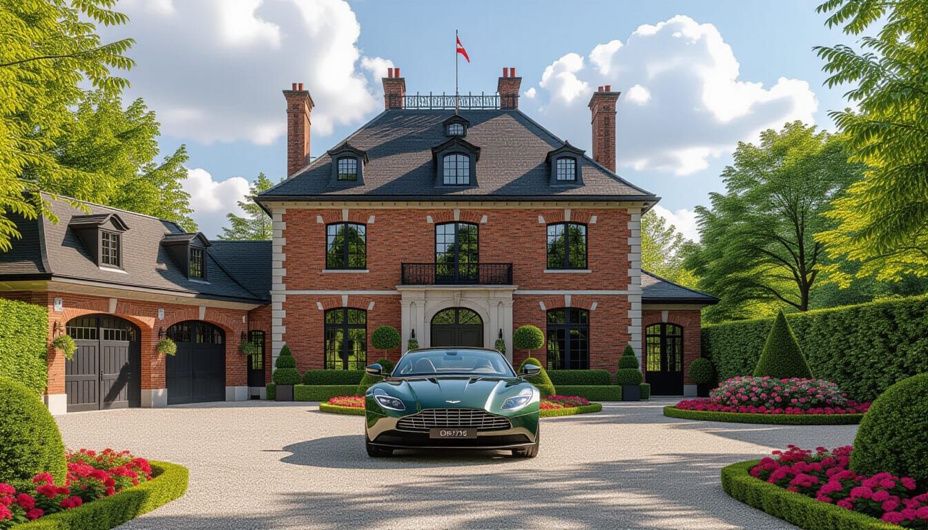 Victorian Chateau With Aston Martin DBX 707