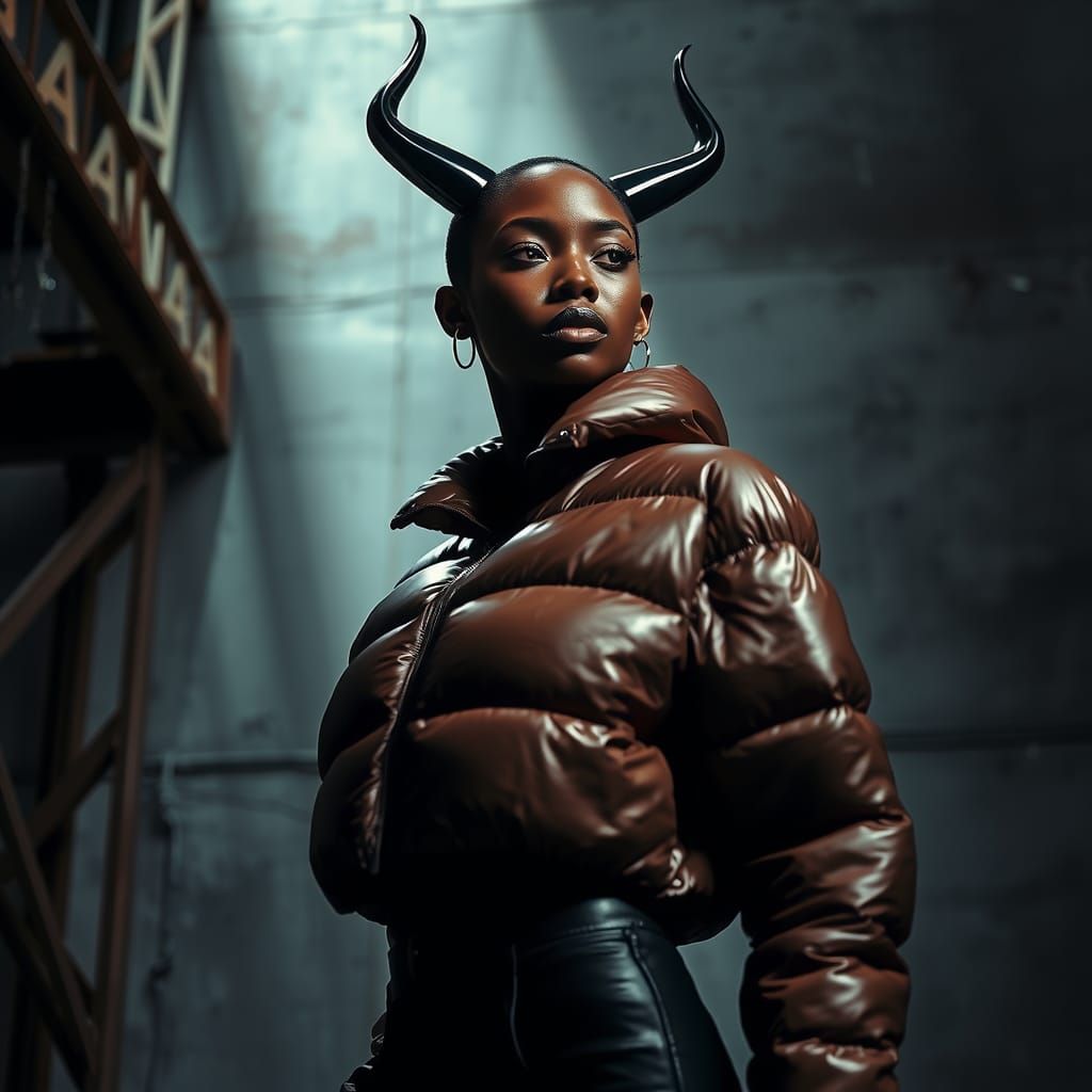 High Fashion Portrait in Industrial Setting