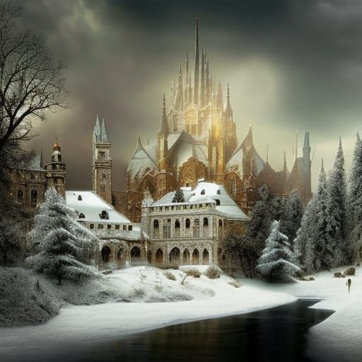 Epic Winter in Europe: Digital Matte Painting
