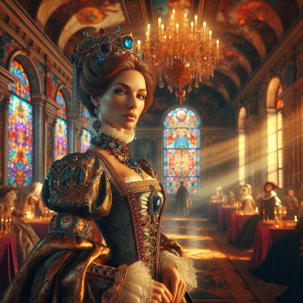 Noble Venitienne dans son palais