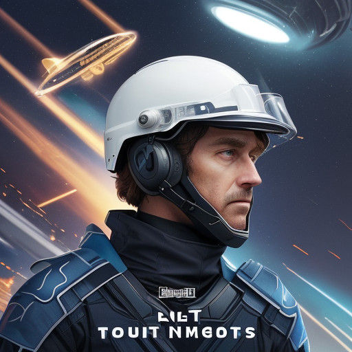 Sleek Spaceship Soars Through Starry Galaxy in Futuristic Sc...