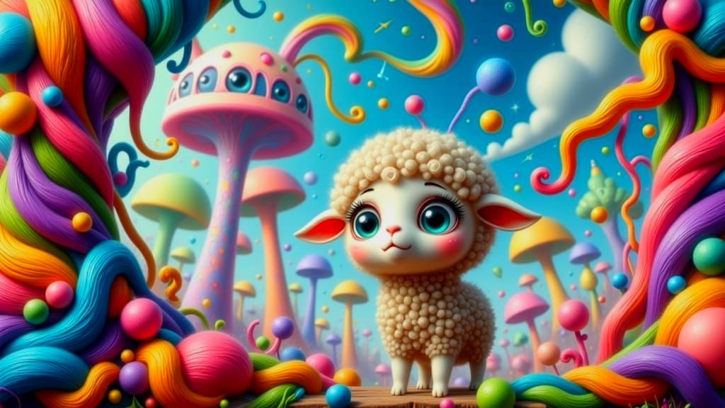 Psychedelic Lamb's Yarn Loop of Doom